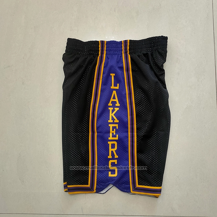 Short Los Angeles Lakers Mitchell & Ness Noir